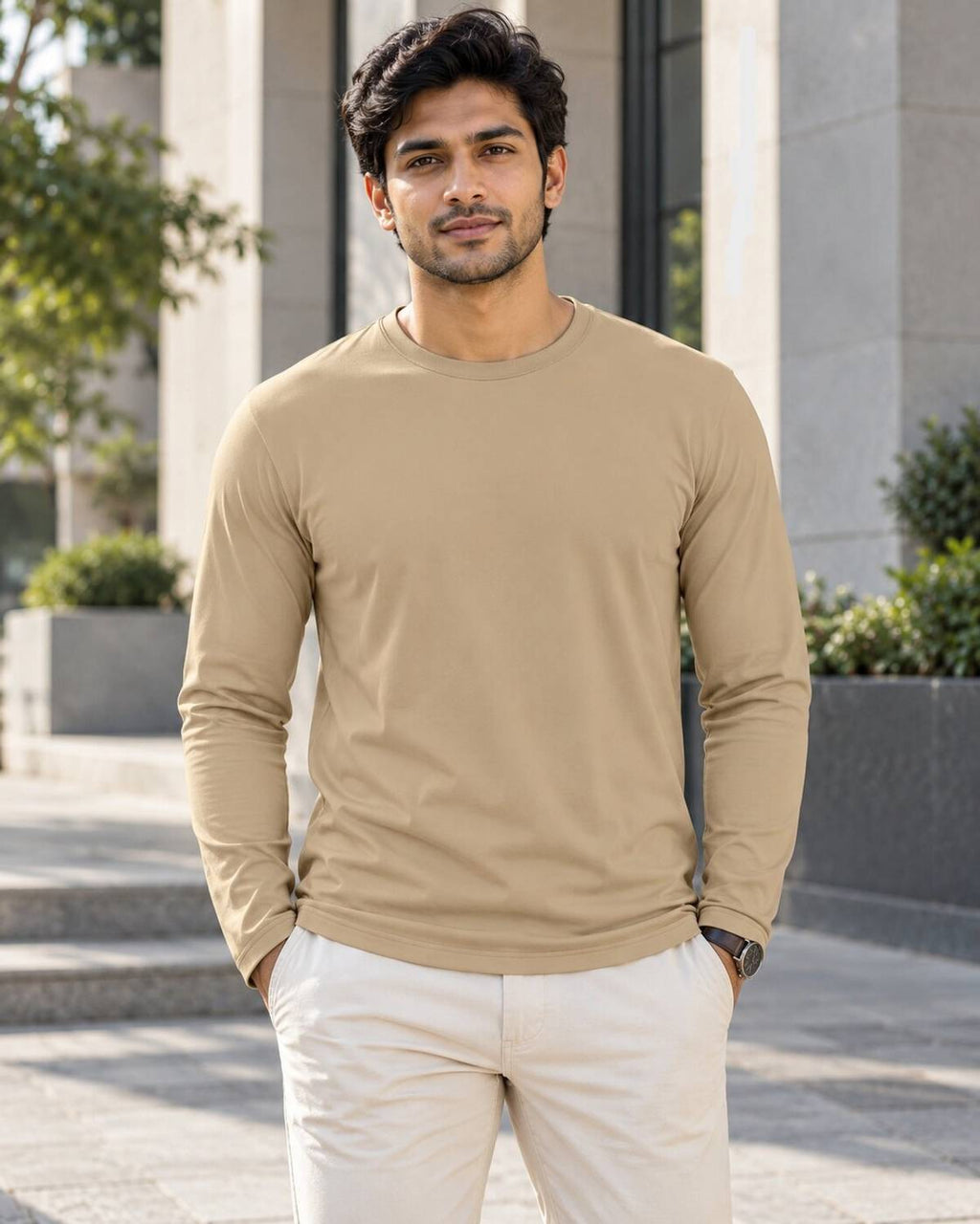 WARRIOR WORLD Solid Men Round Neck Multicolor T-Shirt