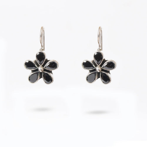 Black Onyx Hook Earrings