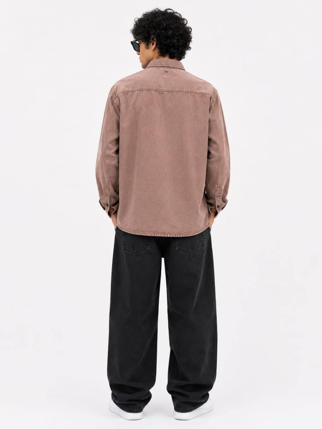RAW SQUARED Men Embroidered Casual Pink Shirt