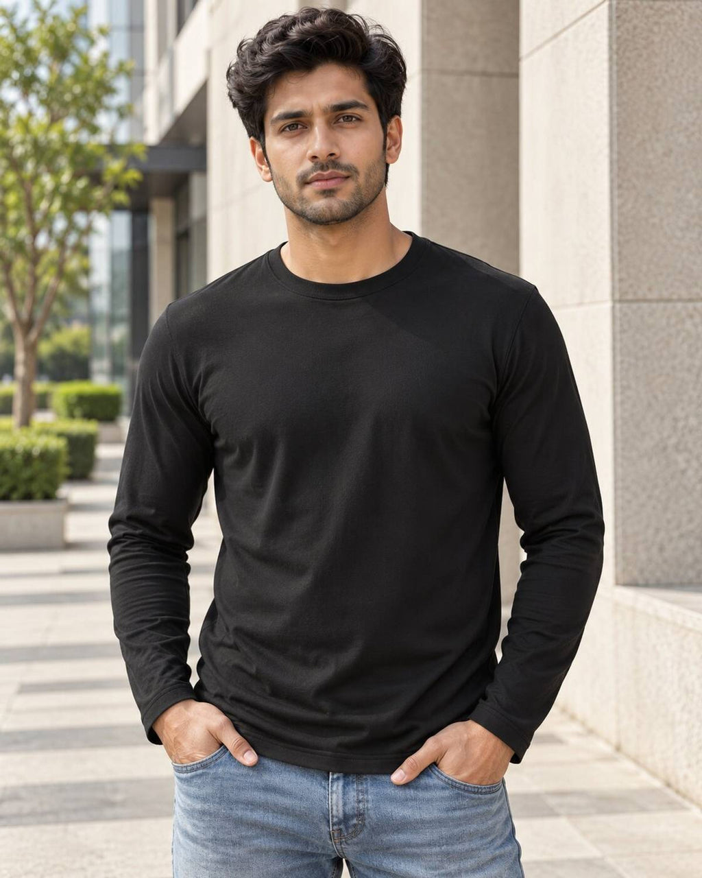 WARRIOR WORLD Solid Men Round Neck Multicolor T-Shirt