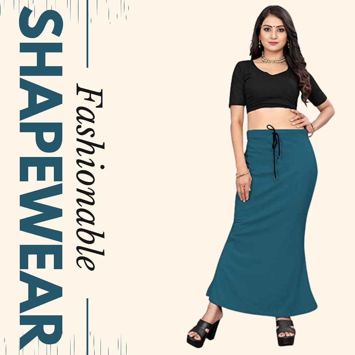 Lycra Saree Shapewear Petticoat for Women by Shreekama