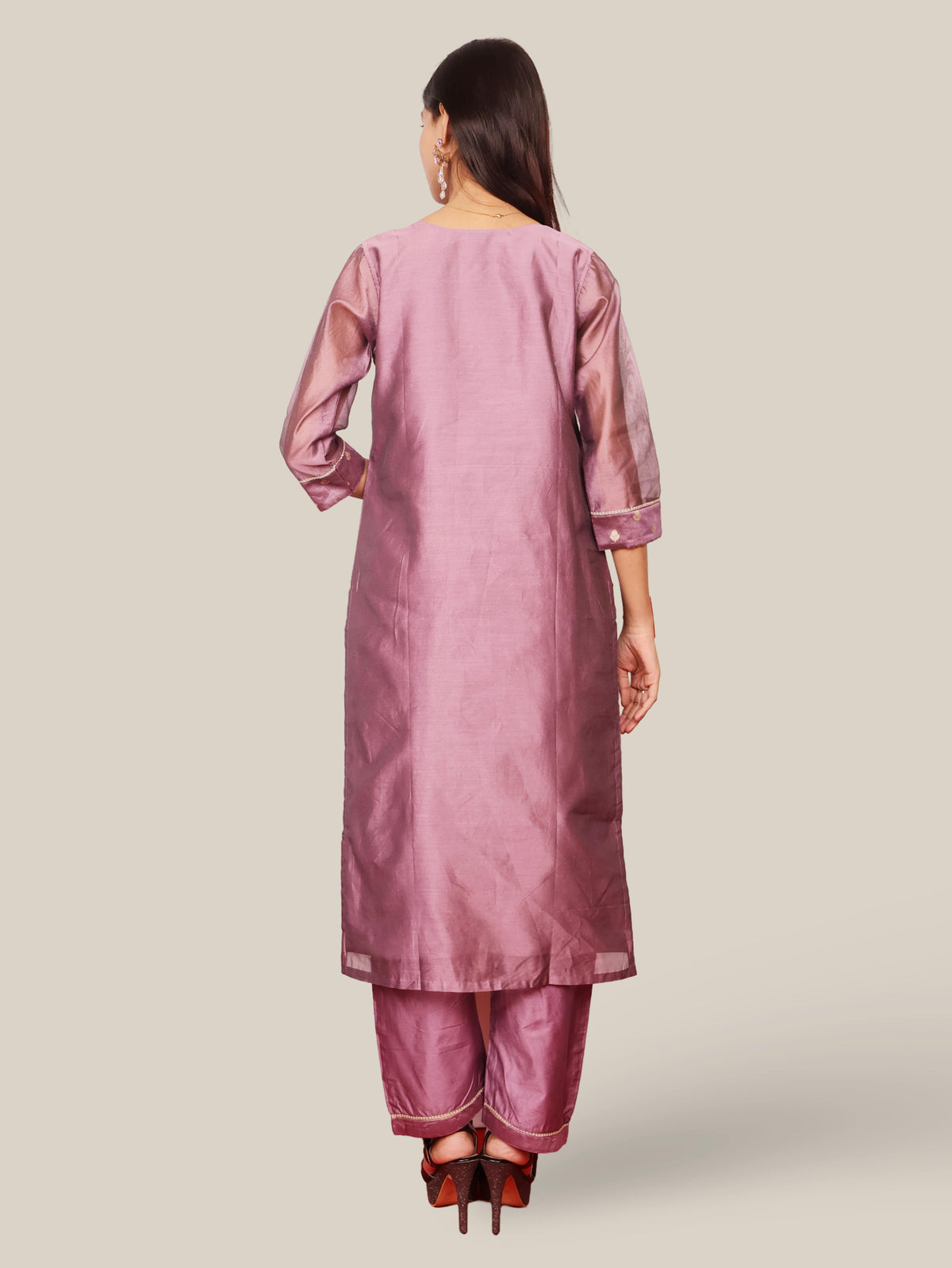 Women's Silk Kurta-Pant, and Dupatta Set