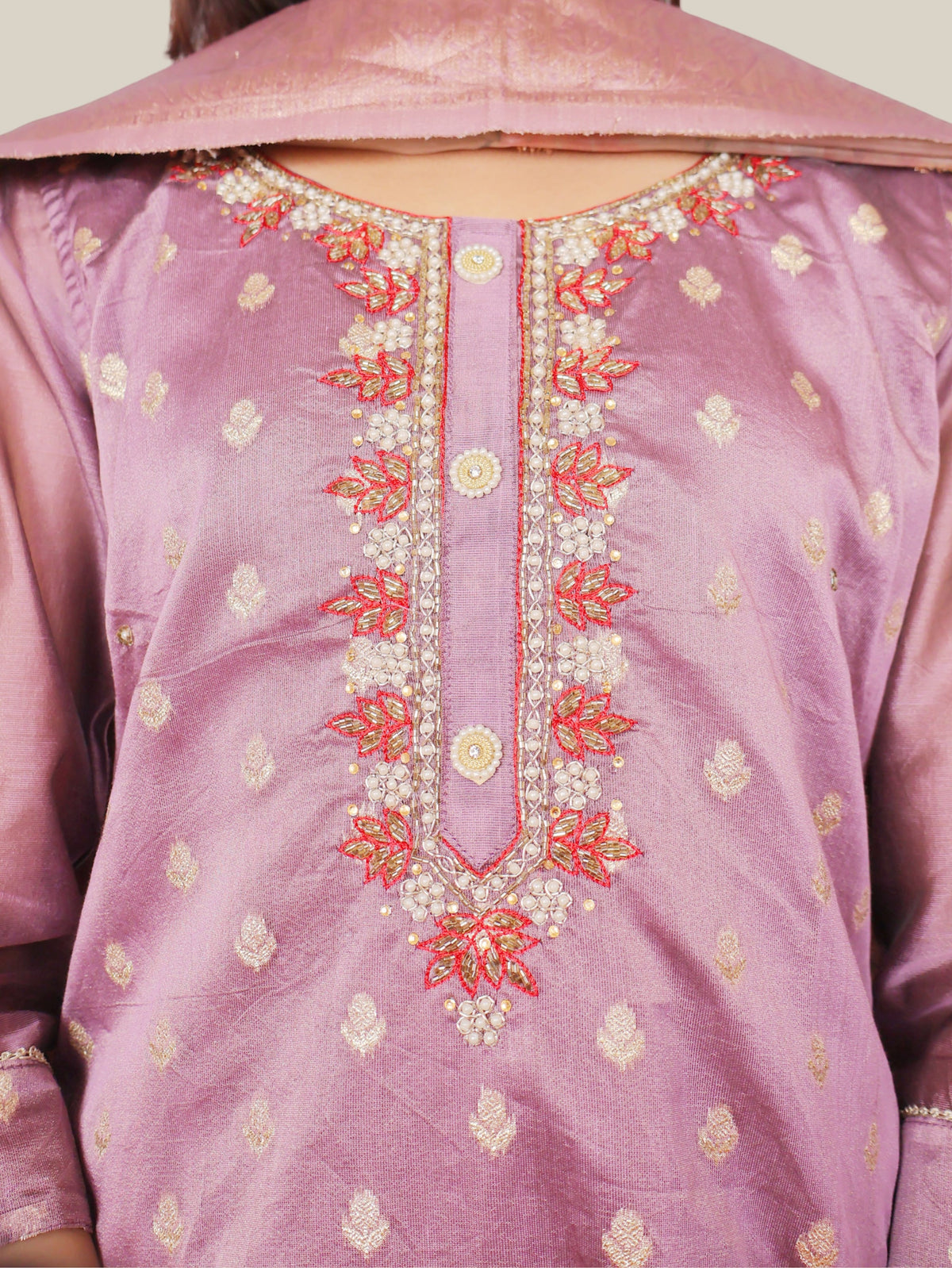 Women's Silk Kurta-Pant, and Dupatta Set