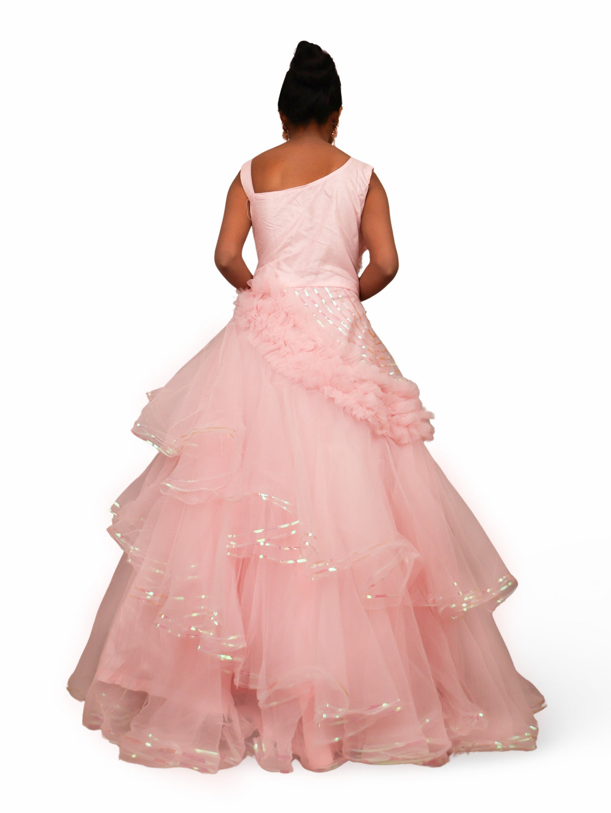 Gown with Beads & Sequin by Shreekama