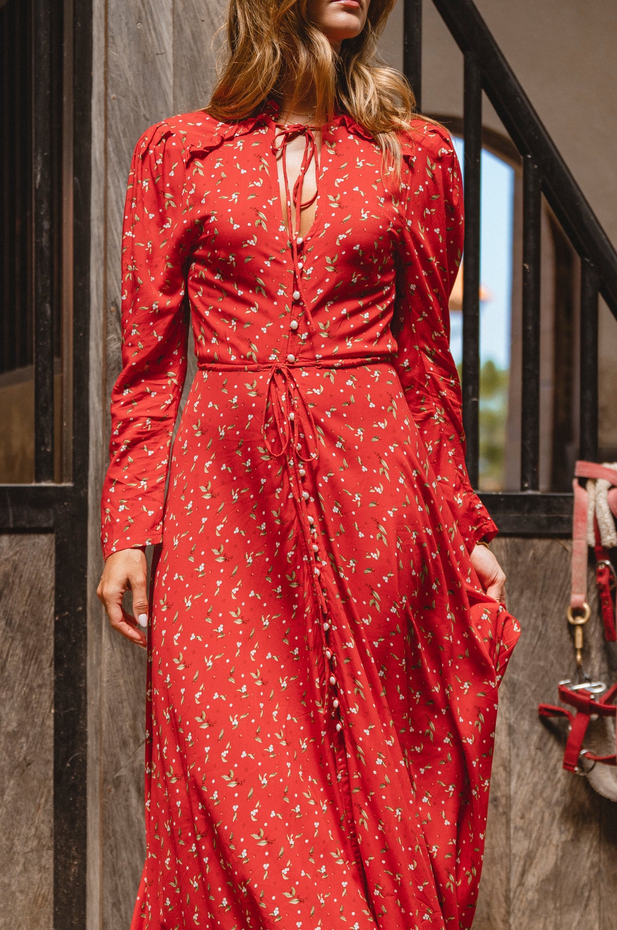 Poeme Long Sleeve Maxi Dress